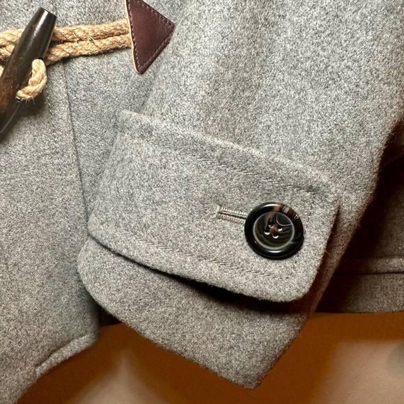 J. Crew gray classic duffle coat with toggles Size 12 - Picture 6 of 16